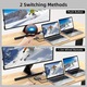 USB-C 2:1 KVM kapcsoló 4K@120Hz, 100W PD, 10Gbps