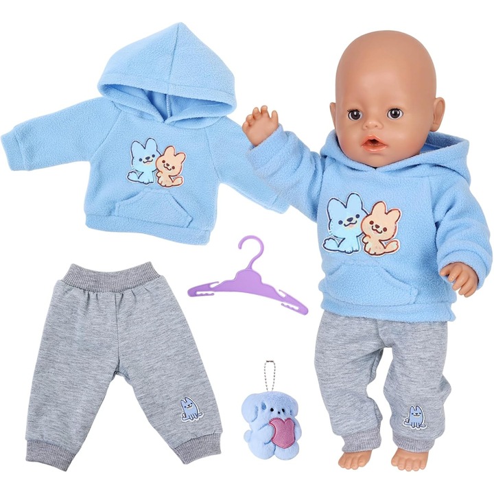 Haine Papusi 30-43 cm: Set Bluza, Pantalon, Accesorii