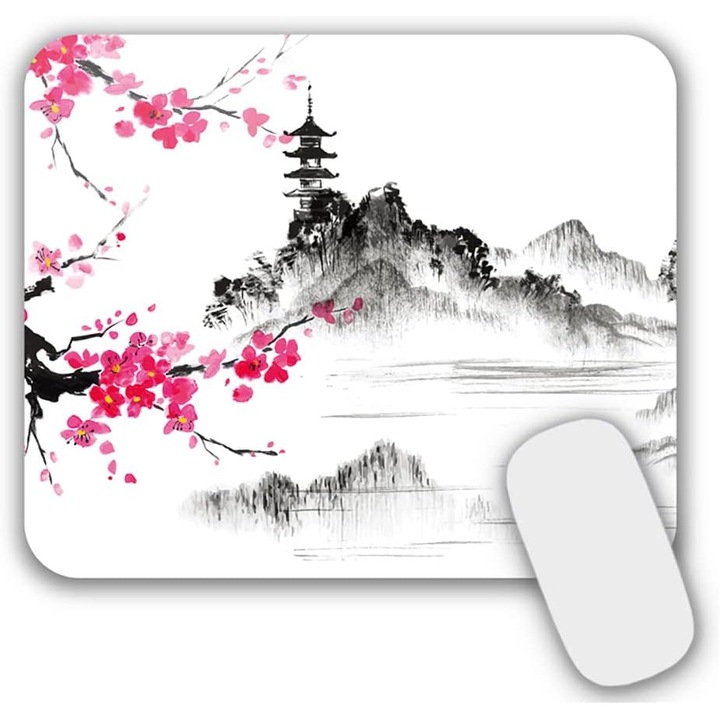 Mousepad Gaming si Office, 24x20x0.3 cm, Design Elegant