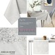 Ameliahome vesta asztalterítő modern dombornyomott 120x220, krém
