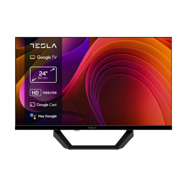 Tesla 24E655BHS televízió, 24" (60 cm), Smart GOOGLE TV, HD Ready