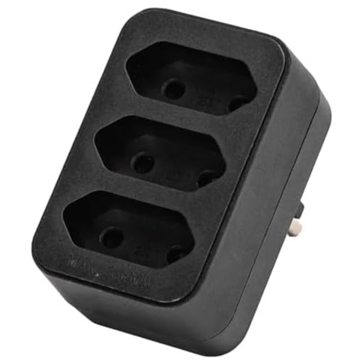 Adaptor Priza Drept 1 la 3, 10A, pentru Aparate Germane