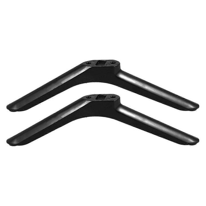 Univerzális TV tartólábak CJ-F-K0204-20260826-1623, PP-ből, fekete, 2 db-os szett 4 csavarral, 19 x 5 x 1,5 cm