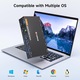 KVM kapcsoló 4K@60Hz 4 PC 1 monitor HDMI DP USB-C, USB 3.0