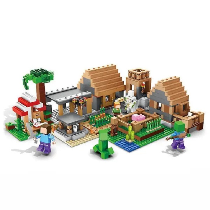 Set de constructie compatibil LEGO Minecraft 21128, 838 piese, ABS, multicolor