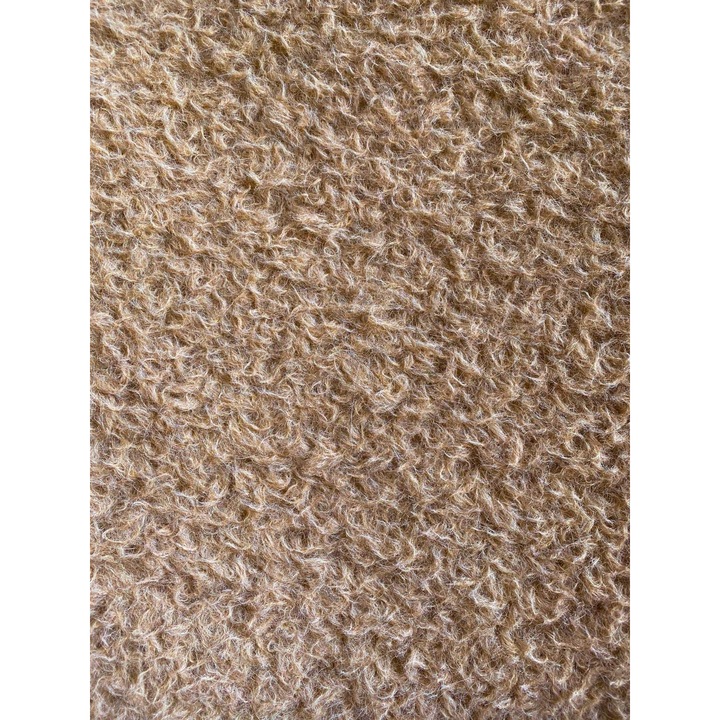 Steiff Schulte német 100% alpaka szőrme anyag mackóhoz, 100% pamut alap – 5490 bézs, göndör, 35×50 cm
