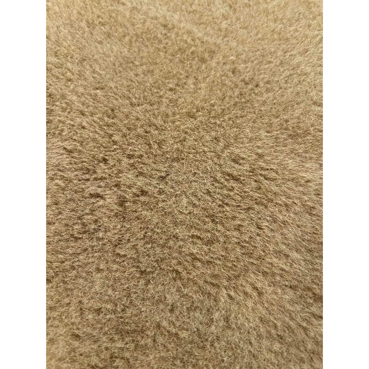 Steiff Schulte német 100% alpaka szőrme anyag mackóhoz, 100% pamut alap – 34153 CAMEL, 70×100 cm