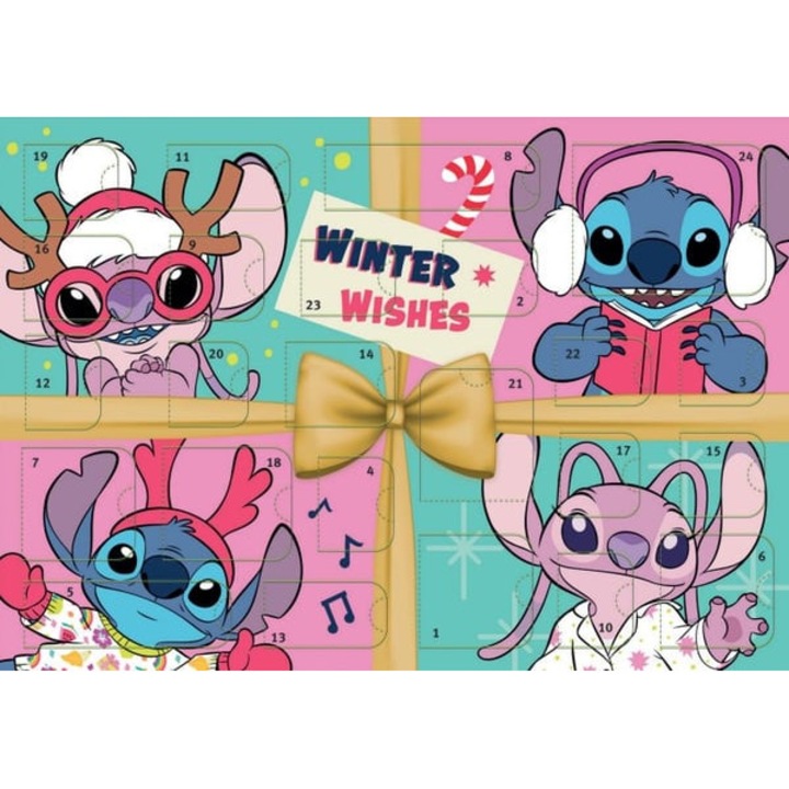 Calendar de Advent Undercover Stitch, in forma de buzunar, autoportant, multicolor