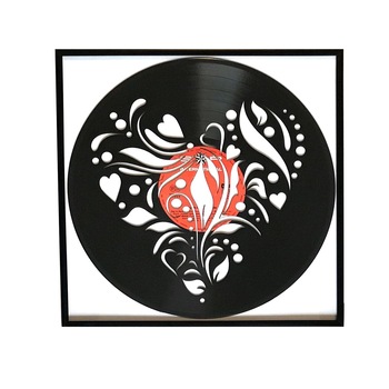 Tablou vinil reciclat, Vinilistic, Love, 32x32cm Tablou vinil reciclat, Vinilistic, Love, 32x32cm