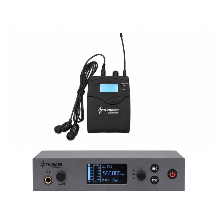 Set monitor in-ear wireless Thunder IEM-770 + 1 cască
