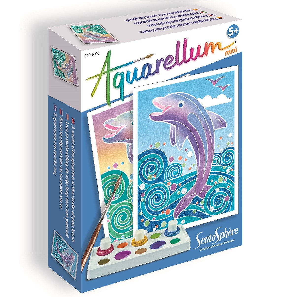 Set pictura Aquarellum Mini - Delfini