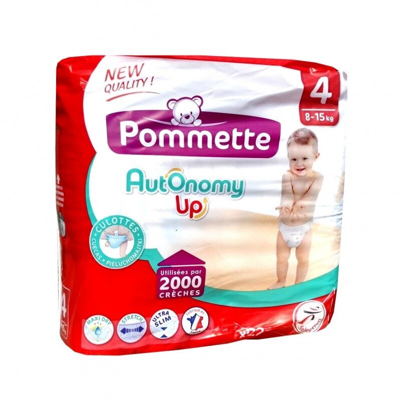 Scutece tip chilot Pommette 4 maxi 8-15 kg cal I 22 buc