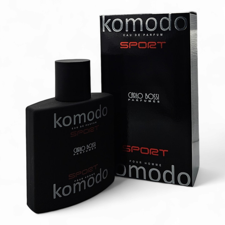 Apa de parfum, Carlo Bossi, Komodo Sport, citric lemnos, pentru barbati, 100ml
