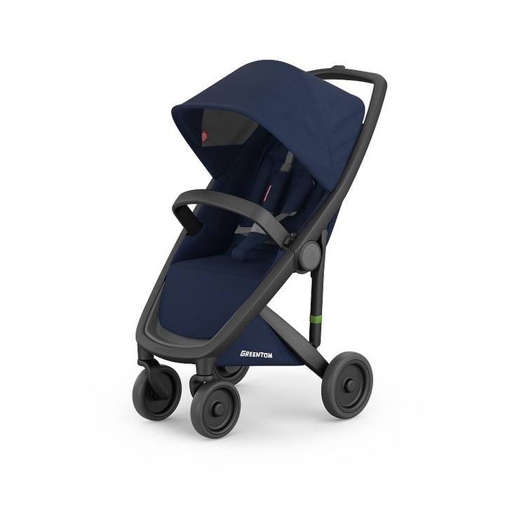 Carucior, Greentom, Classic Upp, 100% Ecologic, Black Blue