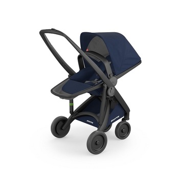 Carucior, Greentom, Reversible, 100% Ecologic, Black Blue Carucior, Greentom, Reversible, 100% Ecologic, Black Blue