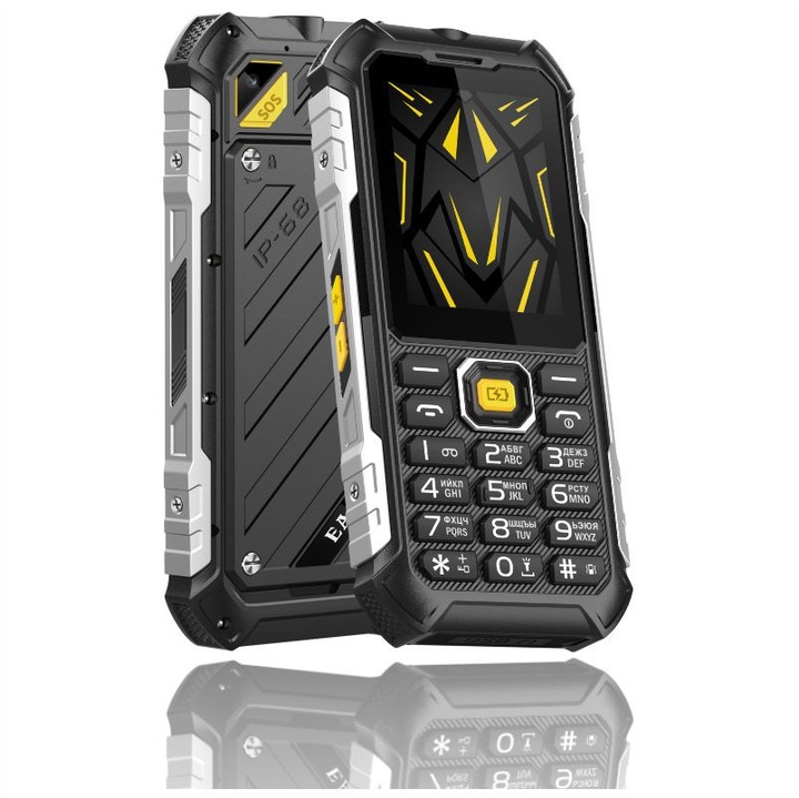 Telefon mobil clasic, EAOR HP220, 2.4" TFT, 32MB RAM, 4500mAh, Dual SIM, Negru