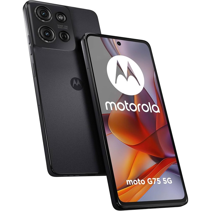 Telefon Motorola Moto g75, 128GB, 8GB RAM, 5G, Charcoal Gray