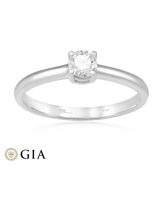 Inel Logodna Aur 18k Diamant GIA BLANCO'S, RDNGR.SABA.3ART18KT030-W51, Marime 51