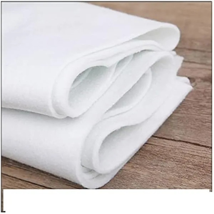 Vatelina termoadesiva fleece K0569-260826-1727-AMC, 180/280/380 g/m², ragasztós poliészter nemszőtt textília, fehér, 50 x 100 cm