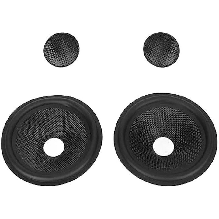 K0544-26826-1357-AMC kúpos membrán, papírból, gumi peremmel, 126 mm (5"), belső átmérő 26 mm, 2 db-os készlet, fekete