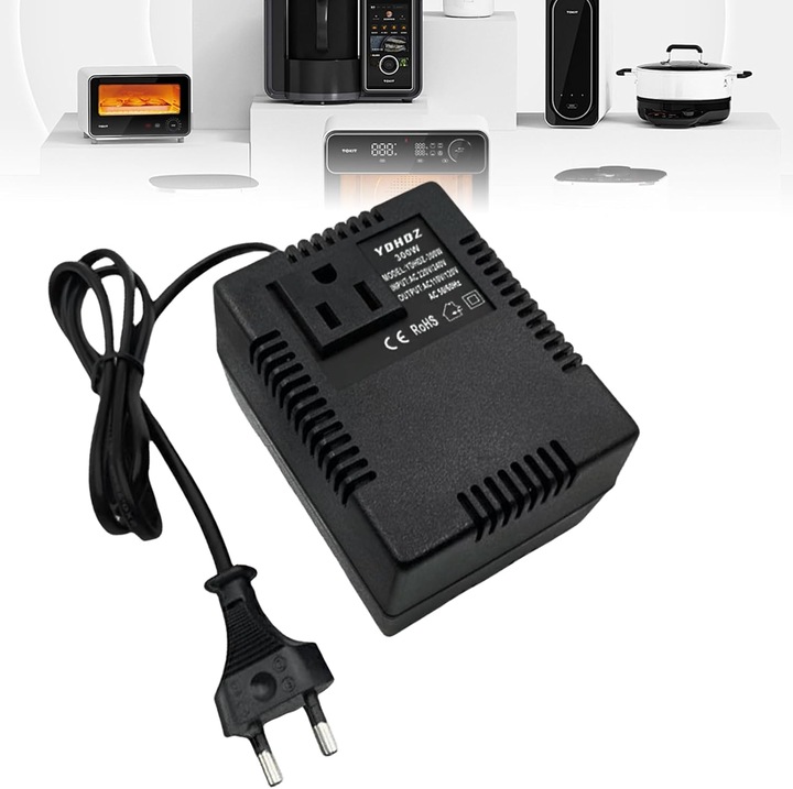 Convertor Tensiune 300W 220V la 110V, Adaptor Priza Calatorie