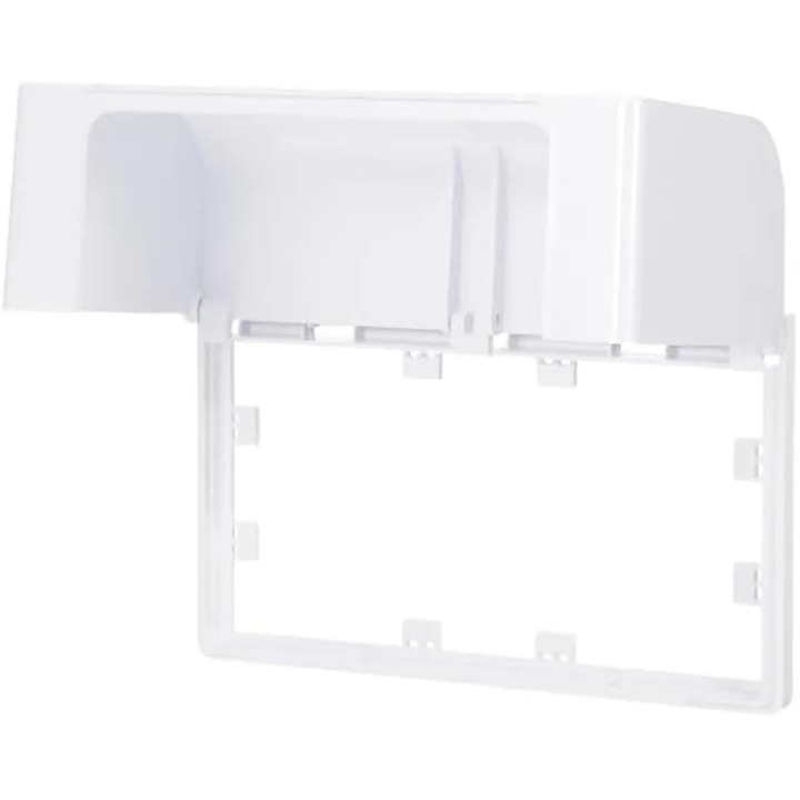 Capac de priza dubla impermeabil, tip lipicios, ingrosat, cutie de protectie pentru prize electrice de acasa, bucatarie, baie, instalare usoara prin adeziv