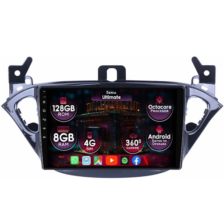Cos Rom Navigatie dedicata Opel Corsa E 2014-2019, 8GB RAM 128GB ROM, Octacore ...