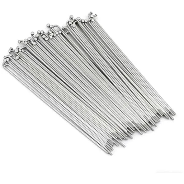 Spite din otel pentru bicicleta, spite pentru bicicleta, 96 mm, 100 mm, 112 mm, 138 mm, 140 mm, 146 mm, negru, alb, argintiu, rosu, cu capac