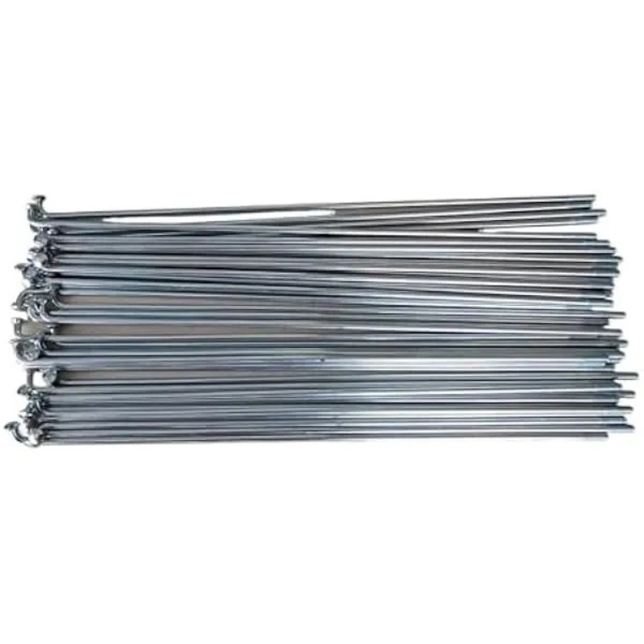 Spite din otel pentru bicicleta, spite pentru bicicleta 12G diametru 2, 5 mm lungime spite pentru bicicleta electrica 170-305 mm otel 40 BUC cu nipluri
