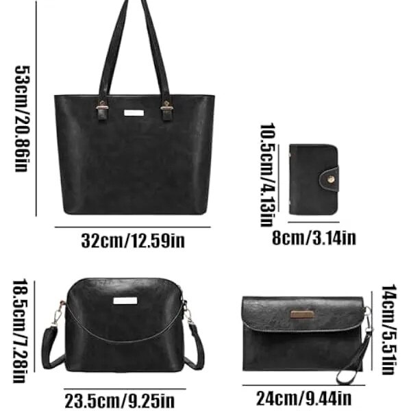 Genti de mana pentru laptop pentru femei, husa ergonomica de depozitare rezistenta la zgarieturi, la moda