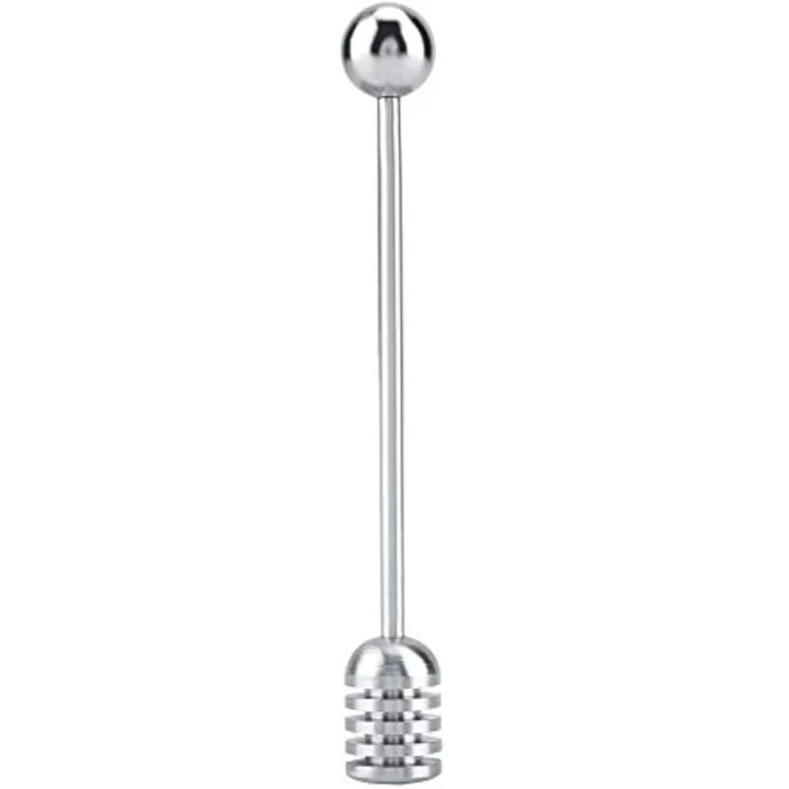 Lingura si lingura de miere cu maner lung din otel inoxidabil solid pentru miere si sirop, instrument de amestecare pentru sirop de artar, melasa, ciocolata topita