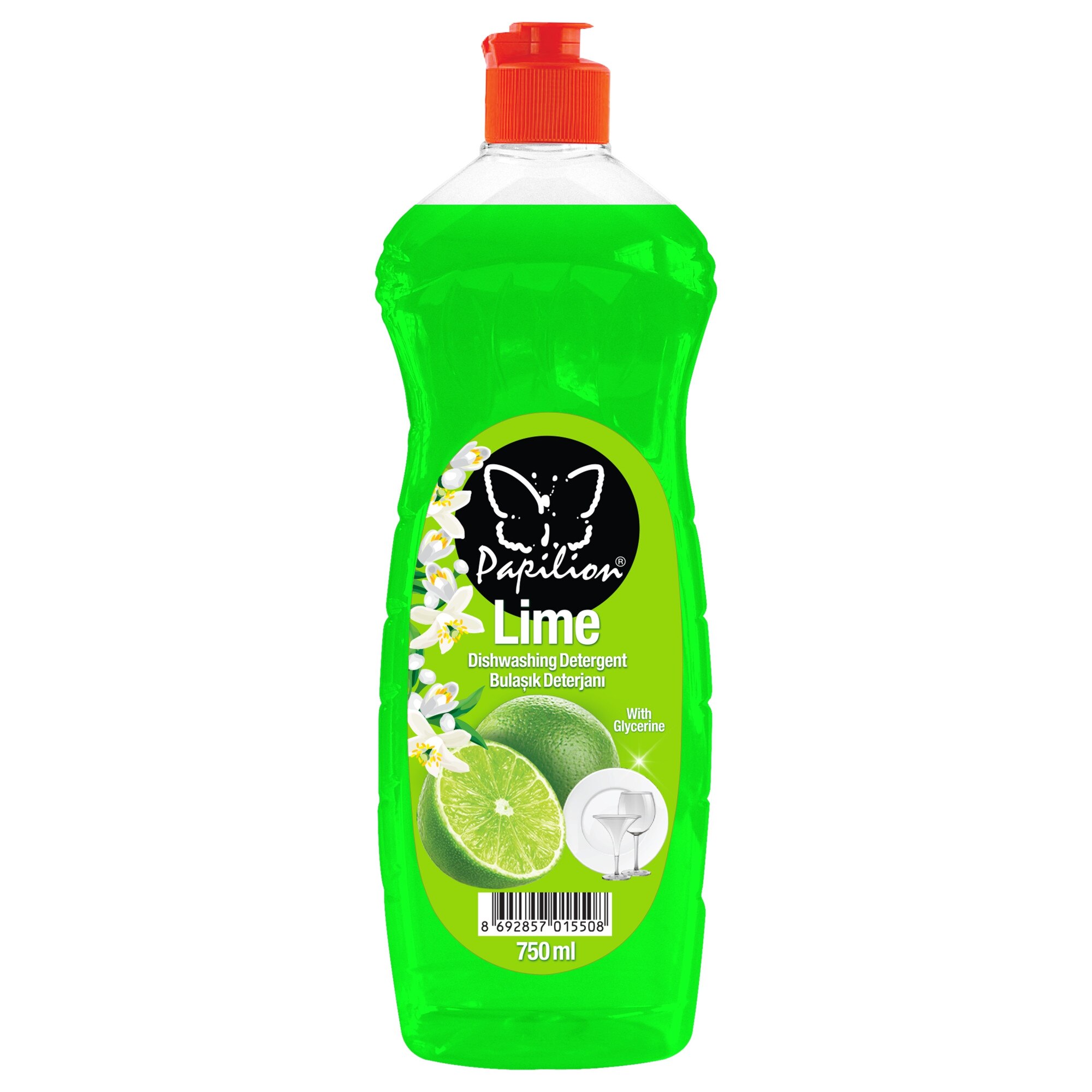 Detergent vase lichid Papilion Lime cu Glicerina 750 ml