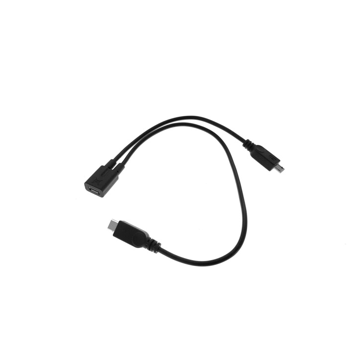 Cablu Adaptor Adisc micro USB F la 2x microUSB M - CAM2MU