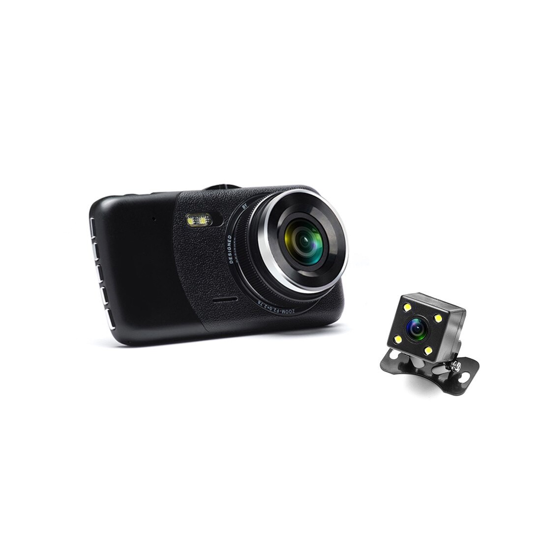 Camera Auto Dubla,Full HD 1080p,Wide 170 grade,WDR,Detectie,Parking Guard,Senzor G,Display IPS 4”