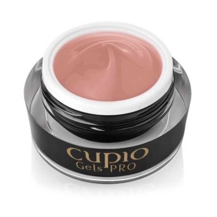 Gel pentru tehnica fara pilire - Cupio Make-Up Fiber Rose Latte 50ml