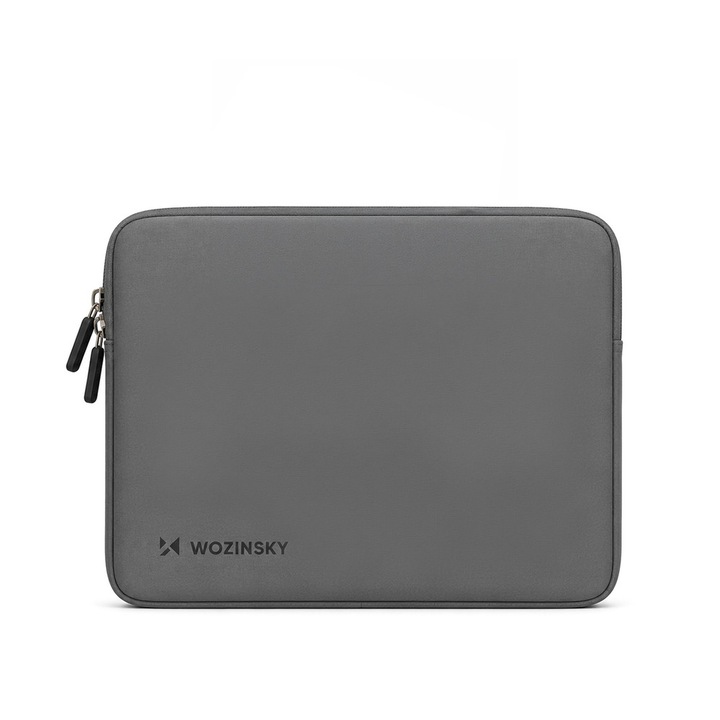 Husa laptop Wozinsky WNL-10G compatibila cu laptop 10-11 inch, Neopren, Gri