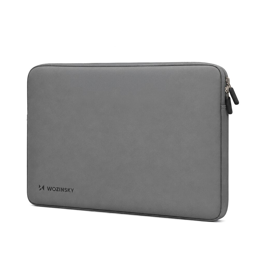 Husa laptop Wozinsky WNL-15G compatibila cu laptop 15.6 inch, Neopren, Gri