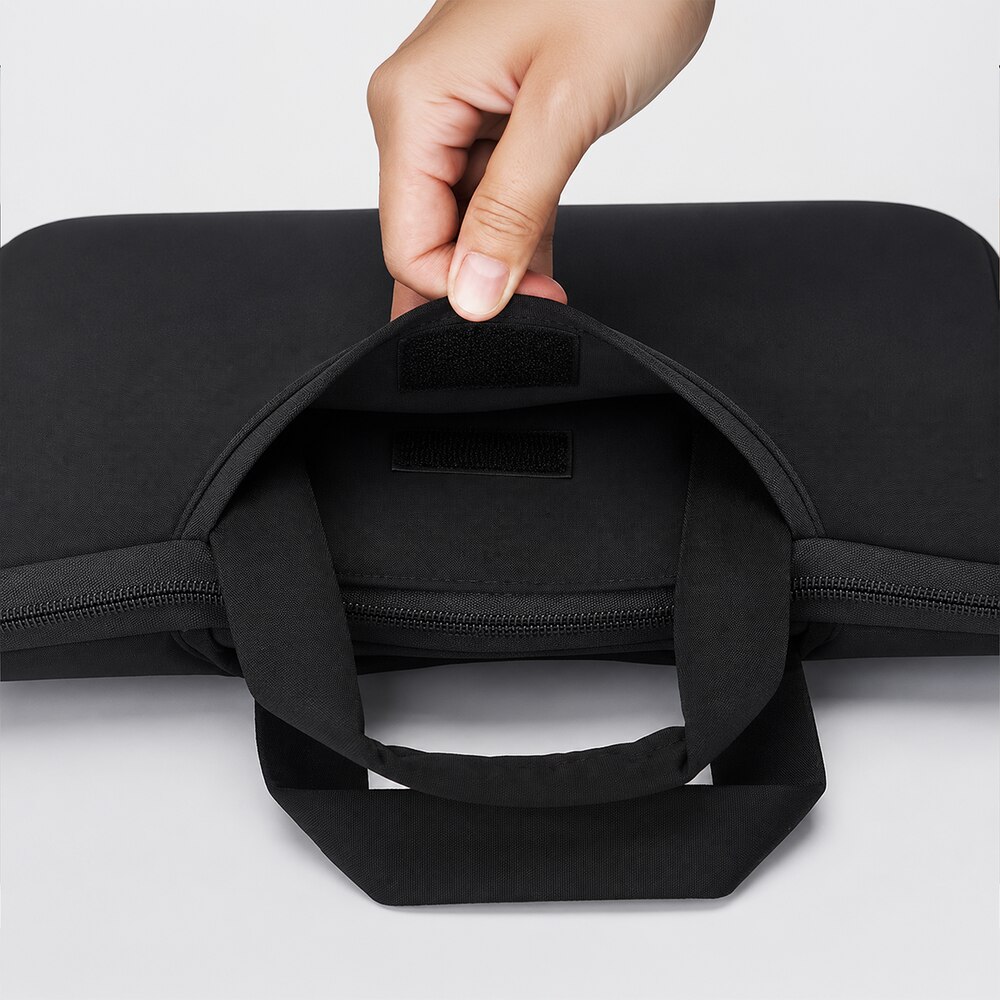Geanta laptop Wozinsky WNT-11B compatibila cu laptop 10-11 inch, Maner retractabil, Neopren, Negru