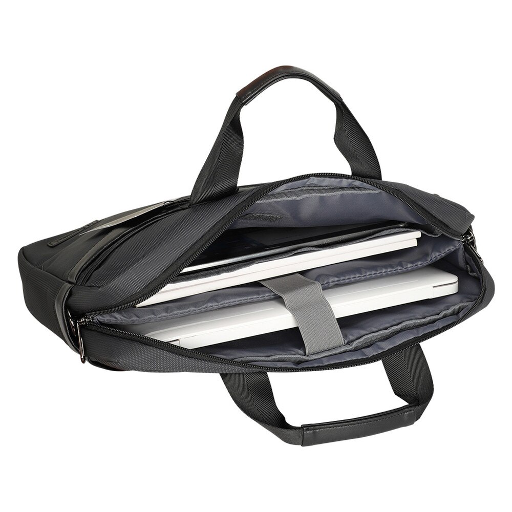 Geanta laptop Wozinsky WET-15 compatibila cu laptop 15.6 inch, Curea ajustabila, Negru