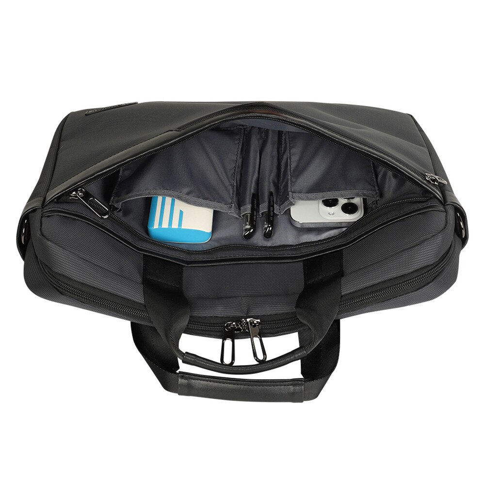 Geanta laptop Wozinsky WET-15 compatibila cu laptop 15.6 inch, Curea ajustabila, Negru