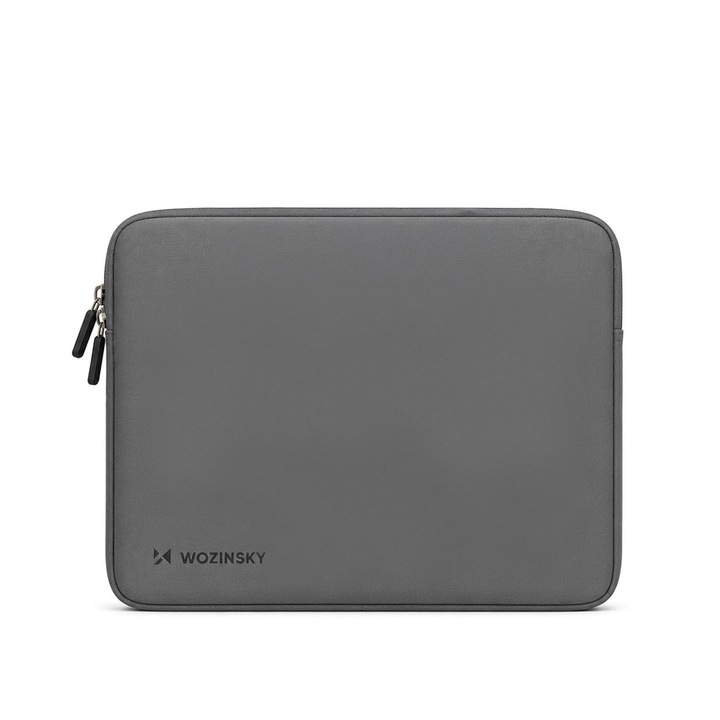 Husa laptop Wozinsky WNL-13G compatibila cu laptop 13-14 inch, Neopren, Gri