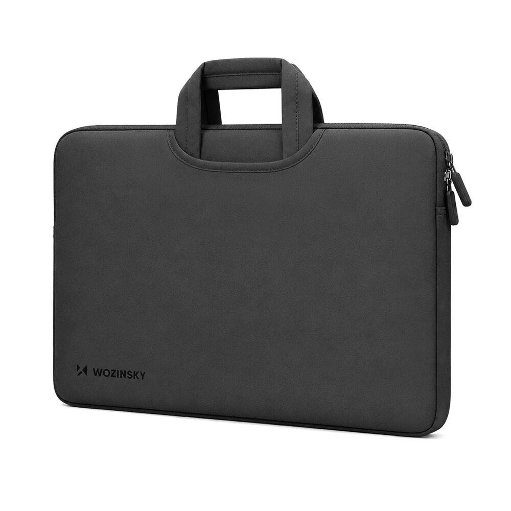 Geanta laptop Wozinsky WNT-15B compatibila cu laptop 15.6 inch, Maner retractabil, Neopren, Negru