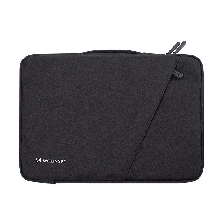 Geanta laptop Wozinsky WTNP-14B compatibila cu laptop 13-14 inch, Maner retractabil, Negru