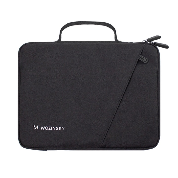 Geanta laptop Wozinsky WTNP-11B compatibila cu laptop 10-11 inch, Maner retractabil, Negru