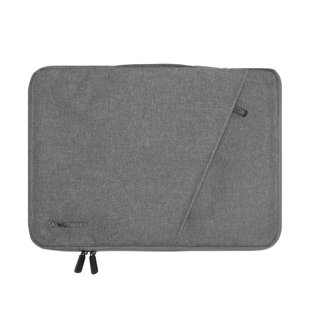 Geanta laptop Wozinsky WTNP-15G compatibila cu laptop 15.6 inch, Maner retractabil, Gri