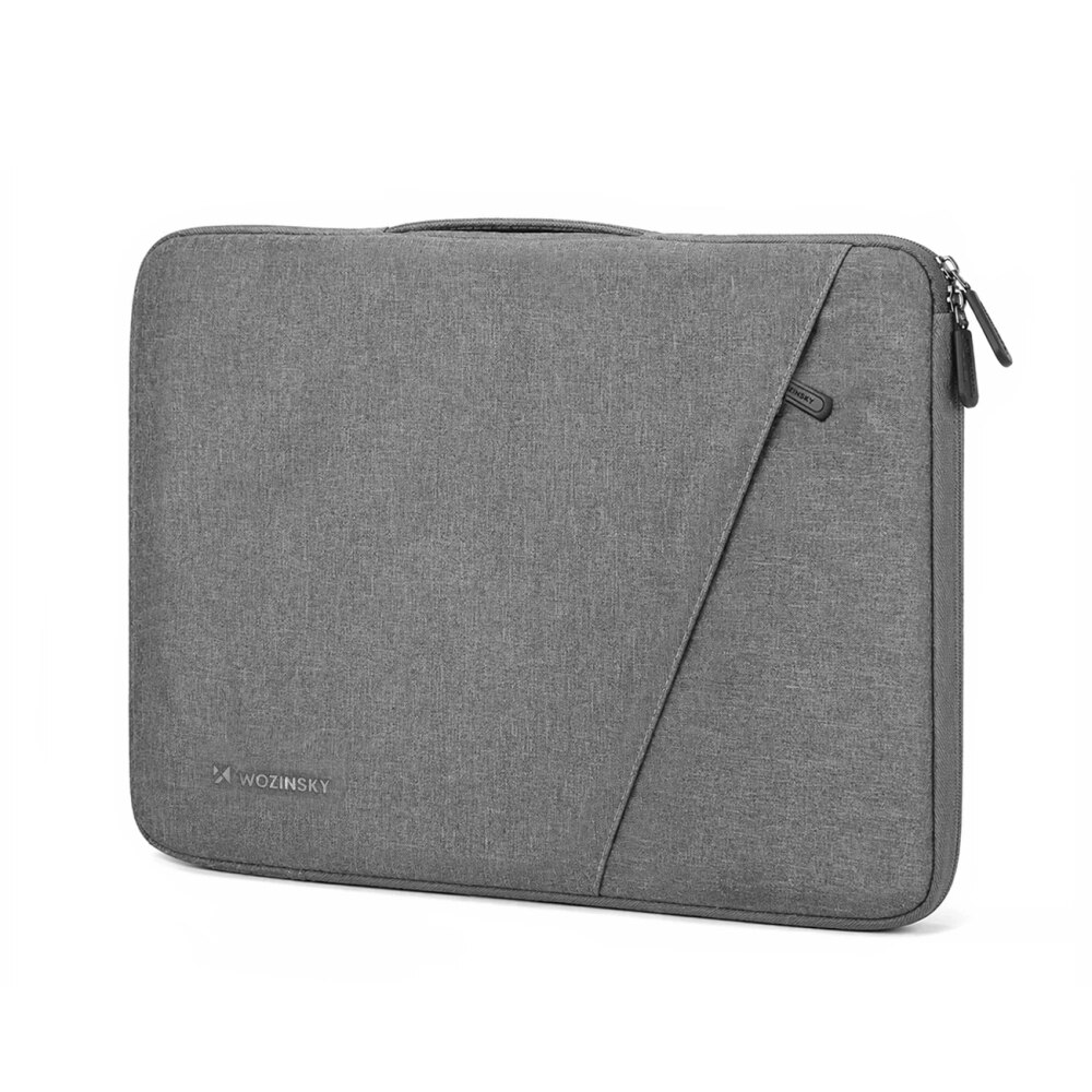Geanta laptop Wozinsky WTNP-15G compatibila cu laptop 15.6 inch, Maner retractabil, Gri