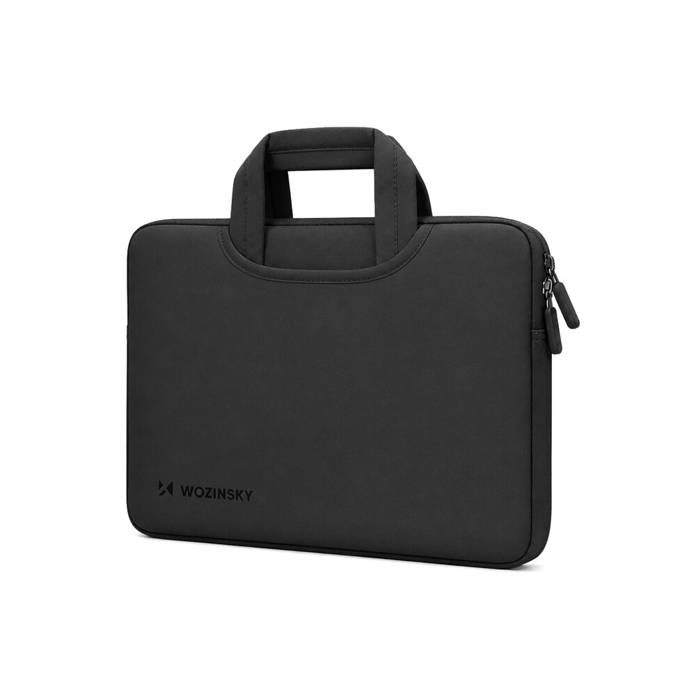 Geanta laptop Wozinsky WNT-11B compatibila cu laptop 10-11 inch, Maner retractabil, Neopren, Negru