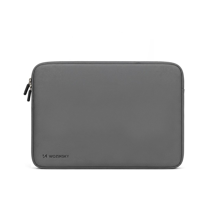 Husa laptop Wozinsky WNL-17B compatibila cu laptop 17.3 inch, Neopren, Gri