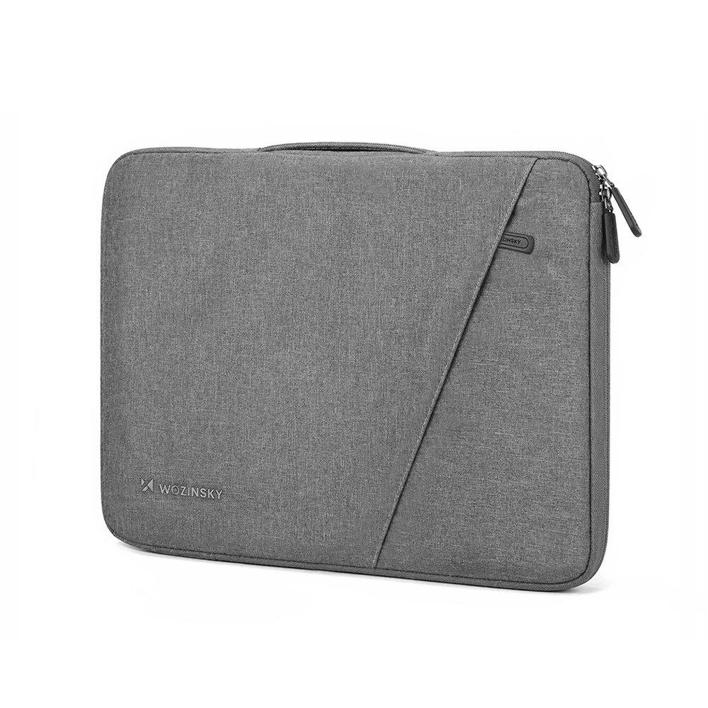 Geanta laptop Wozinsky WTNP-14G compatibila cu laptop 13-14 inch, Maner retractabil, Gri
