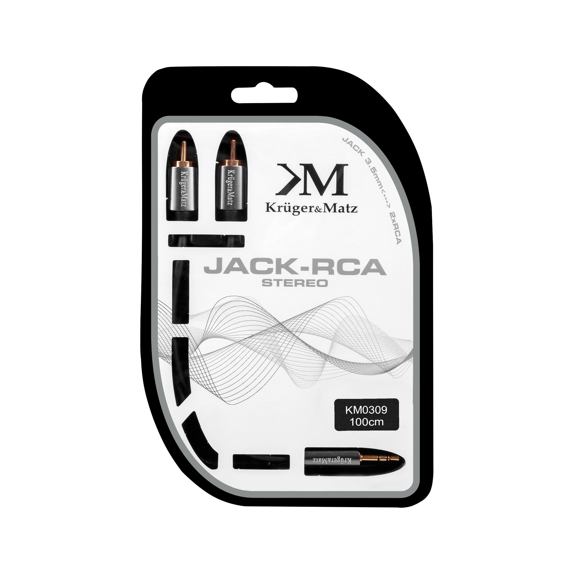 Cablu Jack - 2 x RCA 1 m